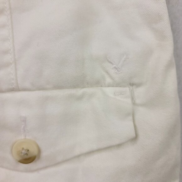 American Eagle Womens White Hi-Rise Shortie Stretch Shorts Size 4 - Picture 3 of 7